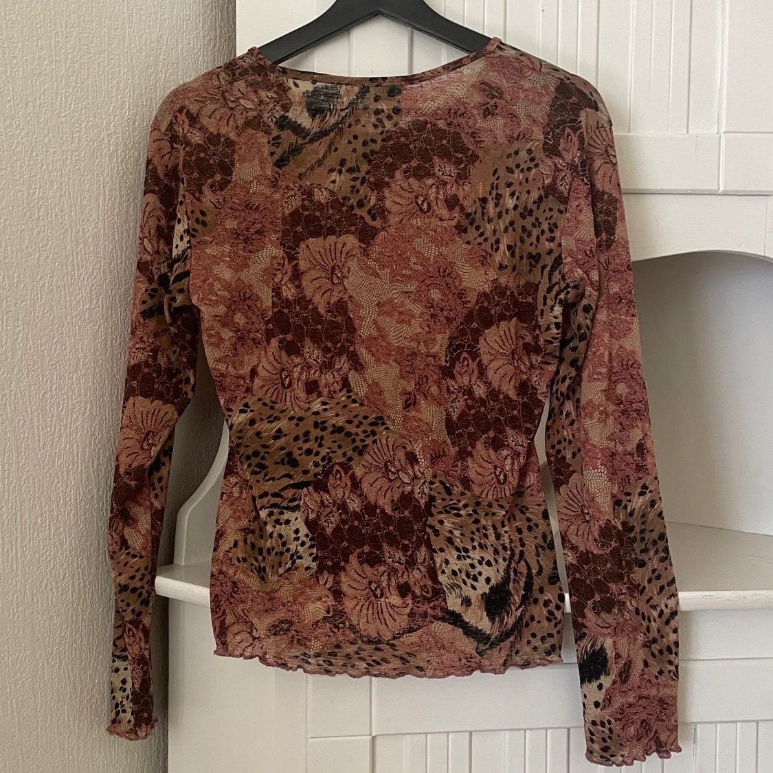 mönstrad meshtopp, strl S - 90