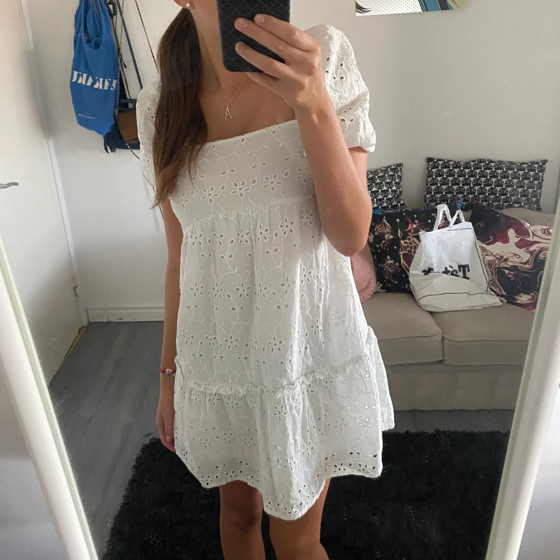 Vit klänning  - 90