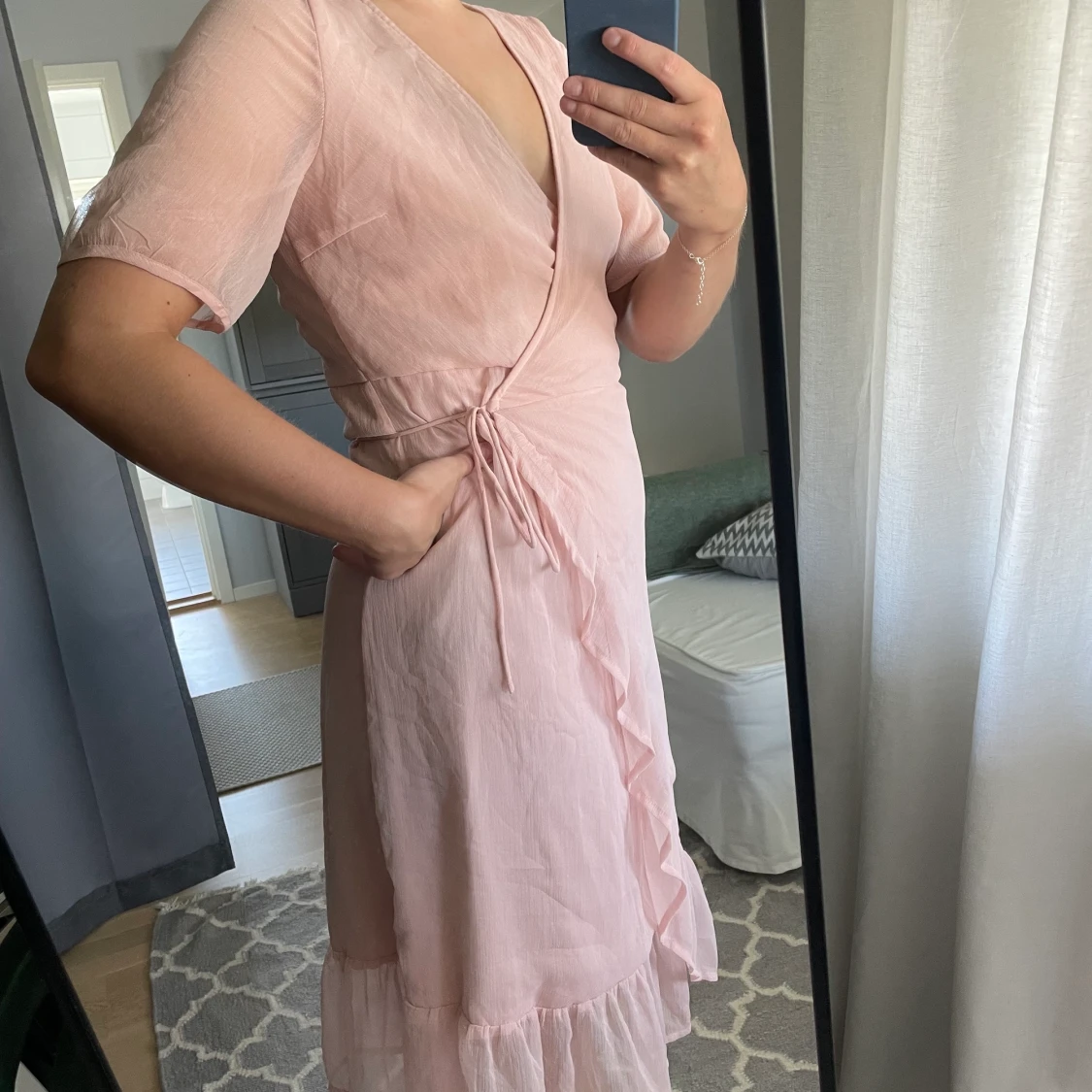 Rosa Midiklänning - 90