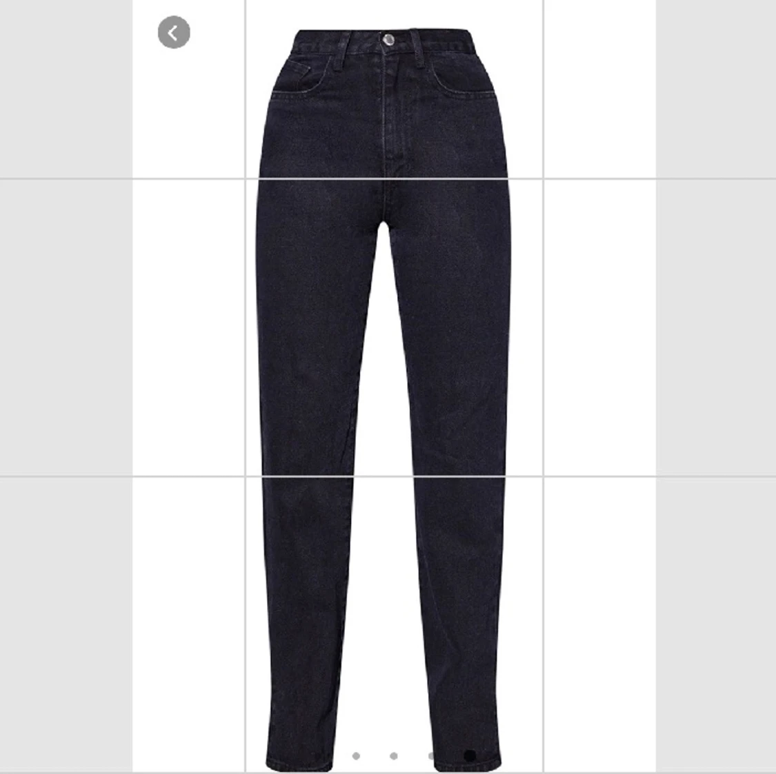 Straight leg jeans med split - 91