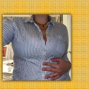 Randig skjorta i blå och vitt - Skjorta från märket ”lindex” i färgerna blått och vitt. Utmärkt skick och i storlek 40❤️❤️