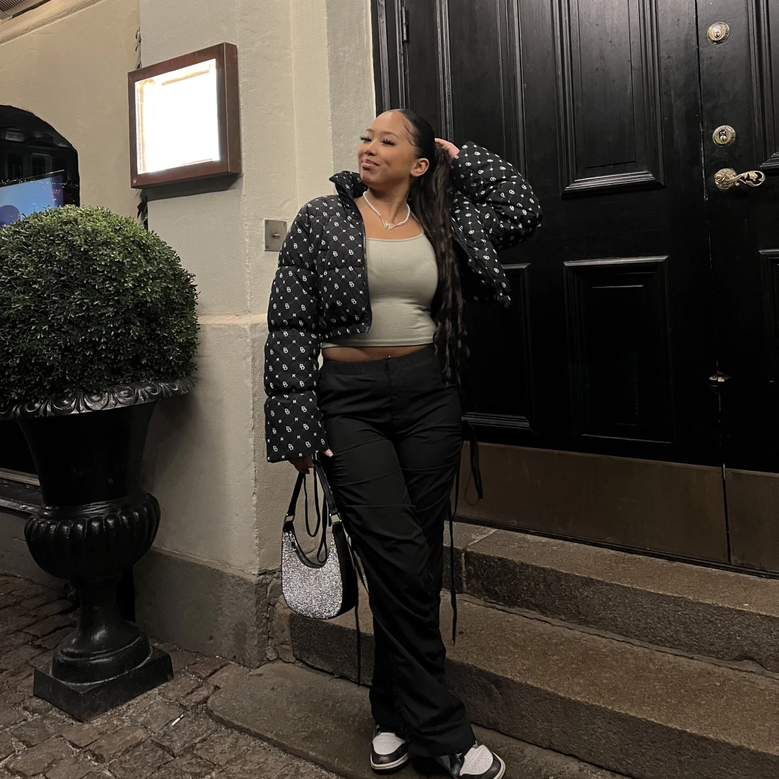 Croppad Puffer Jacket 