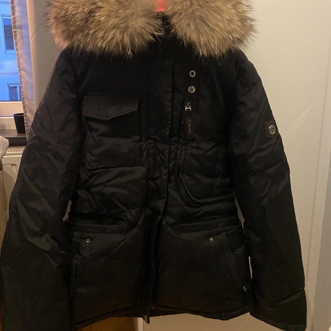 Hollies vinter jacka svart - 90