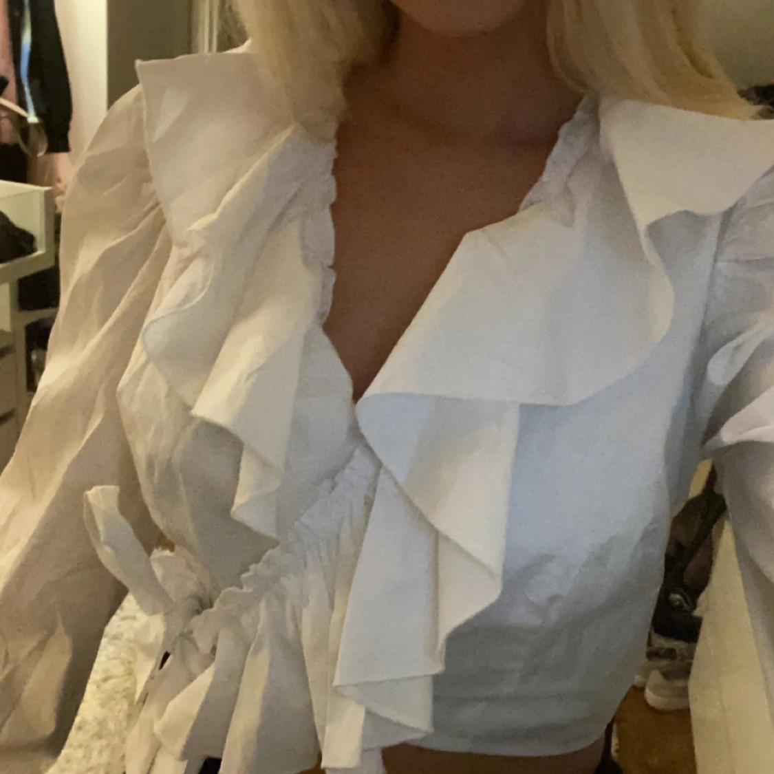 Topp med volanger - 90