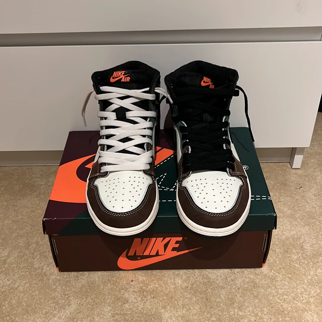 🟤Jordan 1 High HandCrafted🟣🟢 - 90