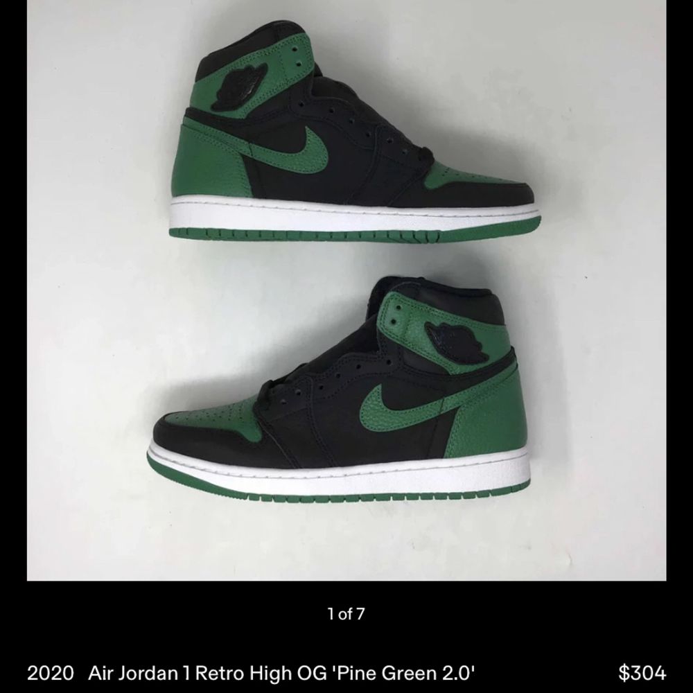black green jordan 1