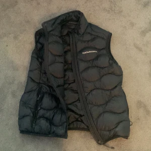 Peak Performance Väst - För liten för mig så säljer den, nyskick förutom ett jättelitet hål som ej läcker något dun överhuvudtaget.