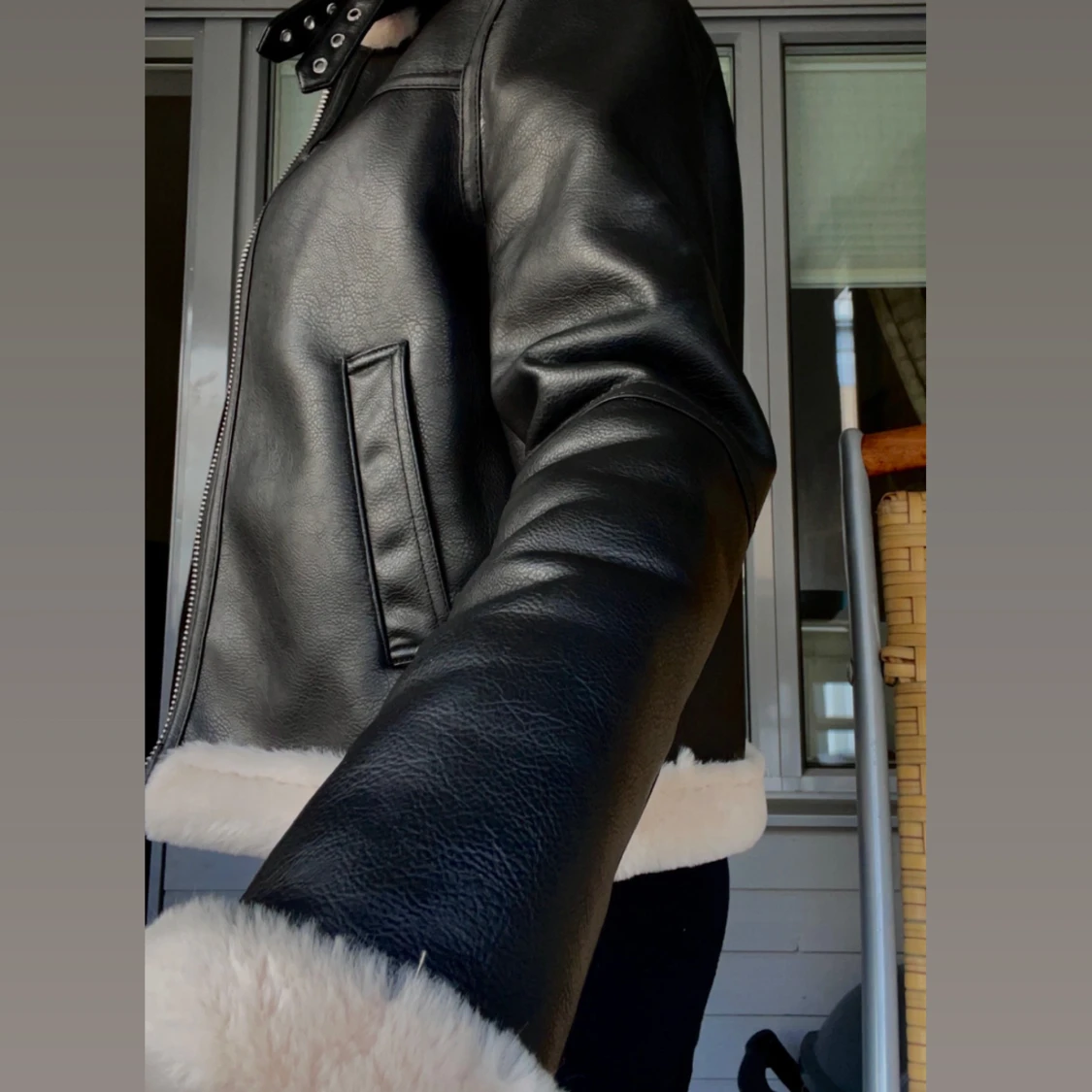 Läder jacka (feak)  - 1