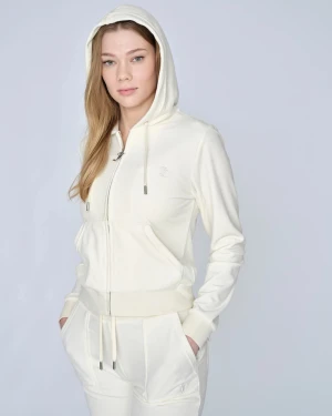 Jucy couture - Säljer mitt vita jucy couture set i stl M i fint skick. Ändats använda litegrann eftersom jag köpt fel storlek. Om du bara vill köpa byxorna kostar det 600 och bara tröjan 500-600
