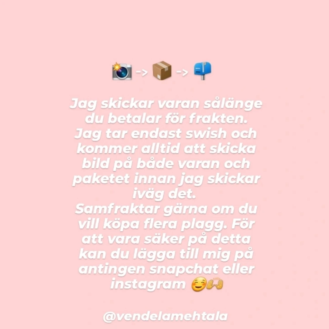 Vem är jag, och hur kan du lita på att jag vrrkligen skickar paketet? - 91