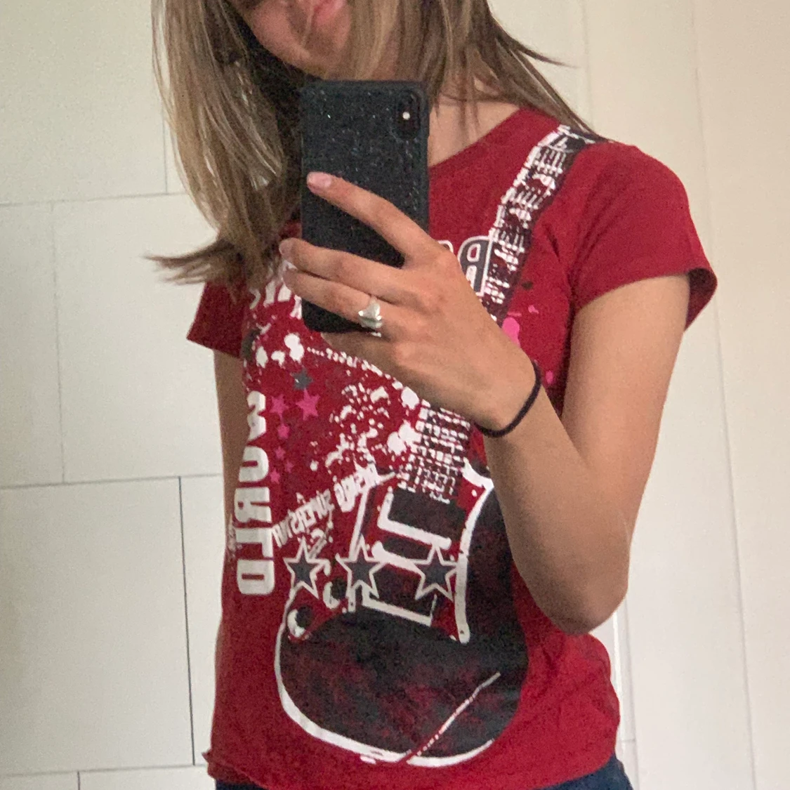 T-shirt med Rock tyck - 90