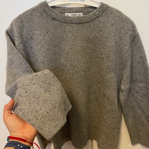 Cozy Gray Mango Sweater - Really love this piece from Mango. Super cozy and warm. can pair with both sporty outfits or chic ones (like on top of a shirt). It has little black spot-like details. Can fit S and XS