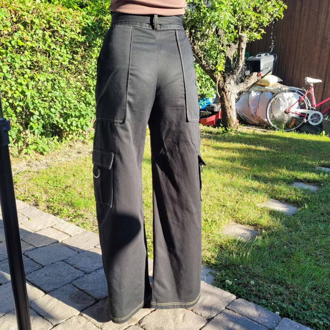 Ragged priest svarta byxor - 90