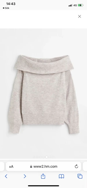 Off shoulder tröja  - Säljer min stickade tröja på grund av ingen användning och har använt den Max 2 gånger 🫶🏻💓
