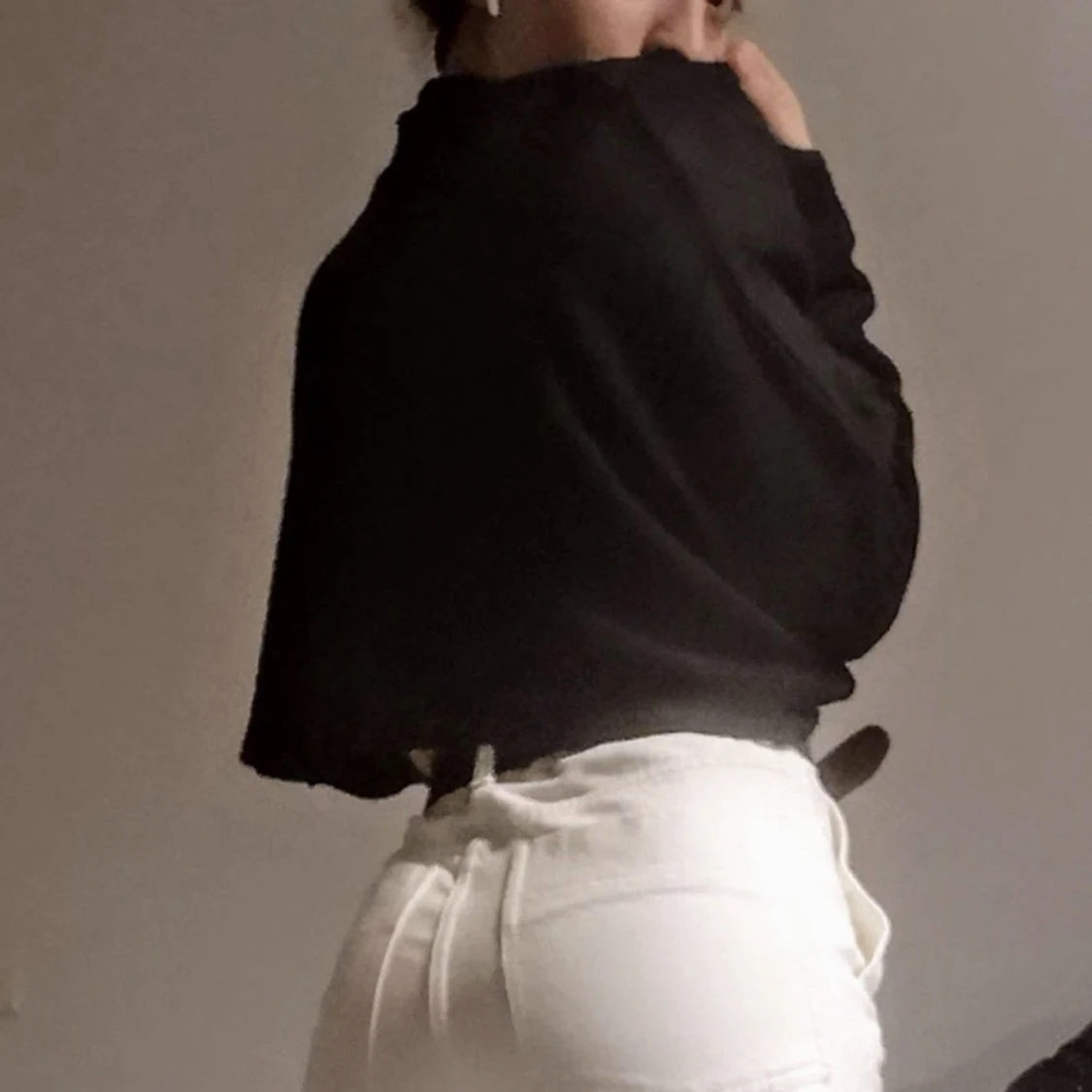 Kort tröja med stora ärmar  - 91