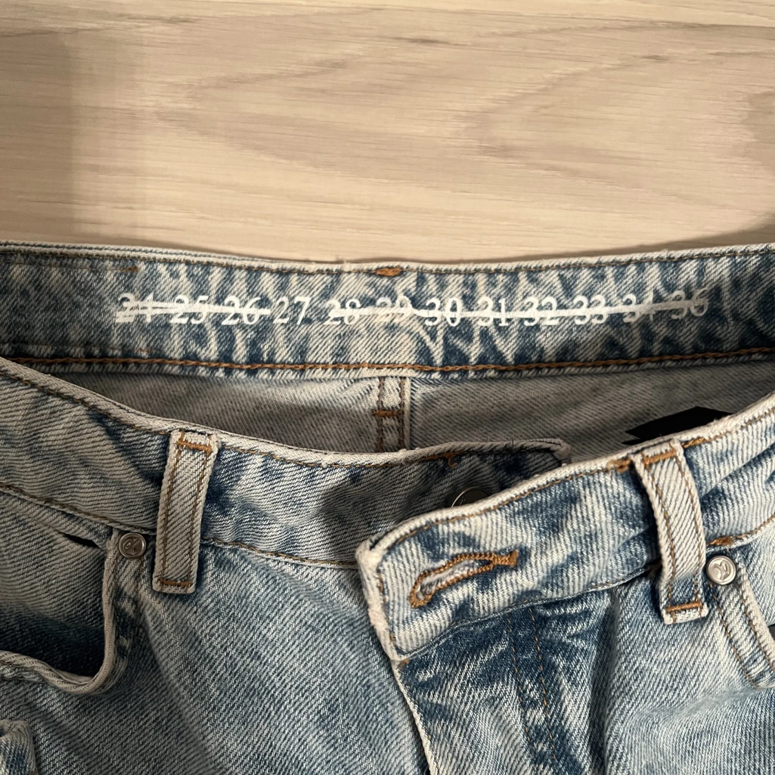 Straight Wide Leg High Rise Jeans - 91