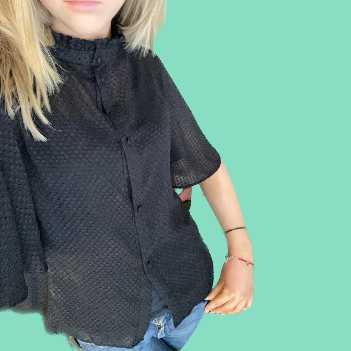 Sjukt söt blus/topp😍🙌🏻 stl M - 90