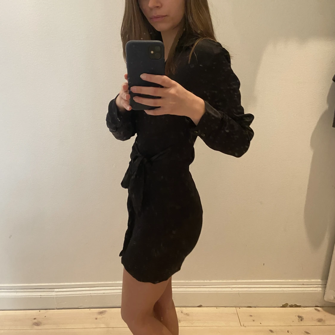 Satinklänning från zara