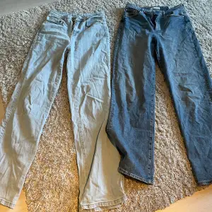 Ljusa jeans från madlady strl 34. Högmidjade och vida, 32 i längd. Inte mycket använda 