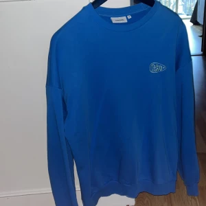 Blå sweatshirt Take Care - Köpt på junkyard, anväd runt 3 gånger Riktigt snygg tröja, säljer den eftersom jag har överskott av kläder. Priset är inte hugget i sten