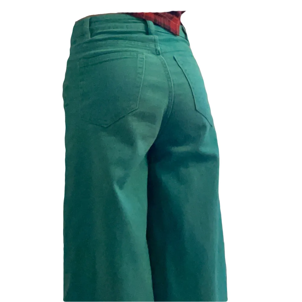 Ett par jättefina gröna byxor som inte kommer till användning tyvärr.  Nypris är 250. Jeans & Byxor.