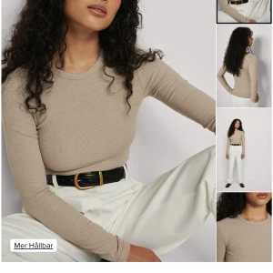 Ribbad topp - Ribbad beige topp från nakd. Aldrig använt och lappen är kvar💕