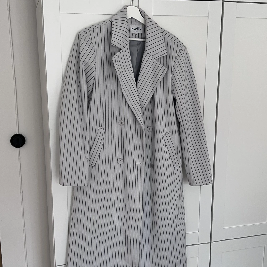 Oversize randig maxi kappa - 91