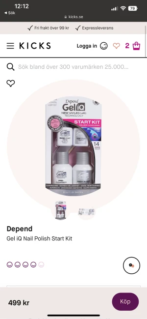Gel iq nagellack med lampa  - Använd några gånger, finns mycket kvar i alla nagellack samt ”pre cleanser”. Finns lite kvar i high shine cleansern, ny går att köpa separat och kostar 49kr. Alla nagellack följer med, de med färg har jag köpt till separat för 89kr/st. Lampan som ny