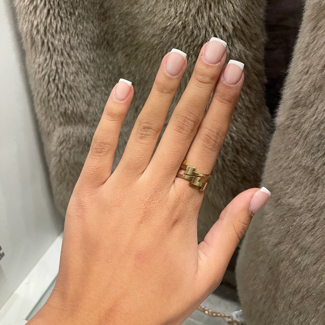 Guldig blixt ring  - 91