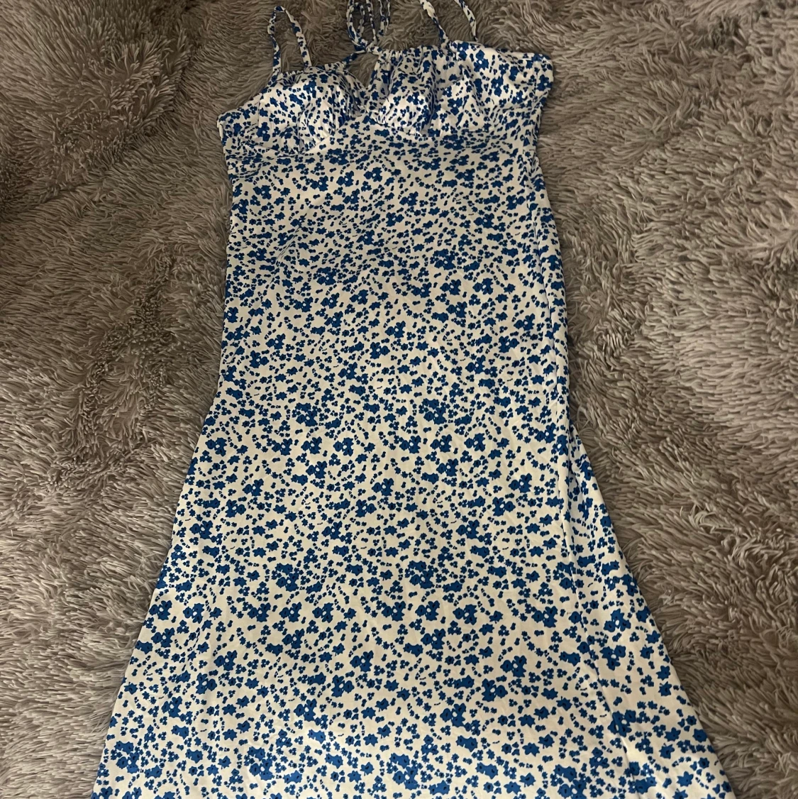  blå klänning strl M - 91