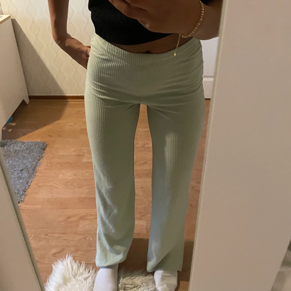 mint gröna byxor - 90