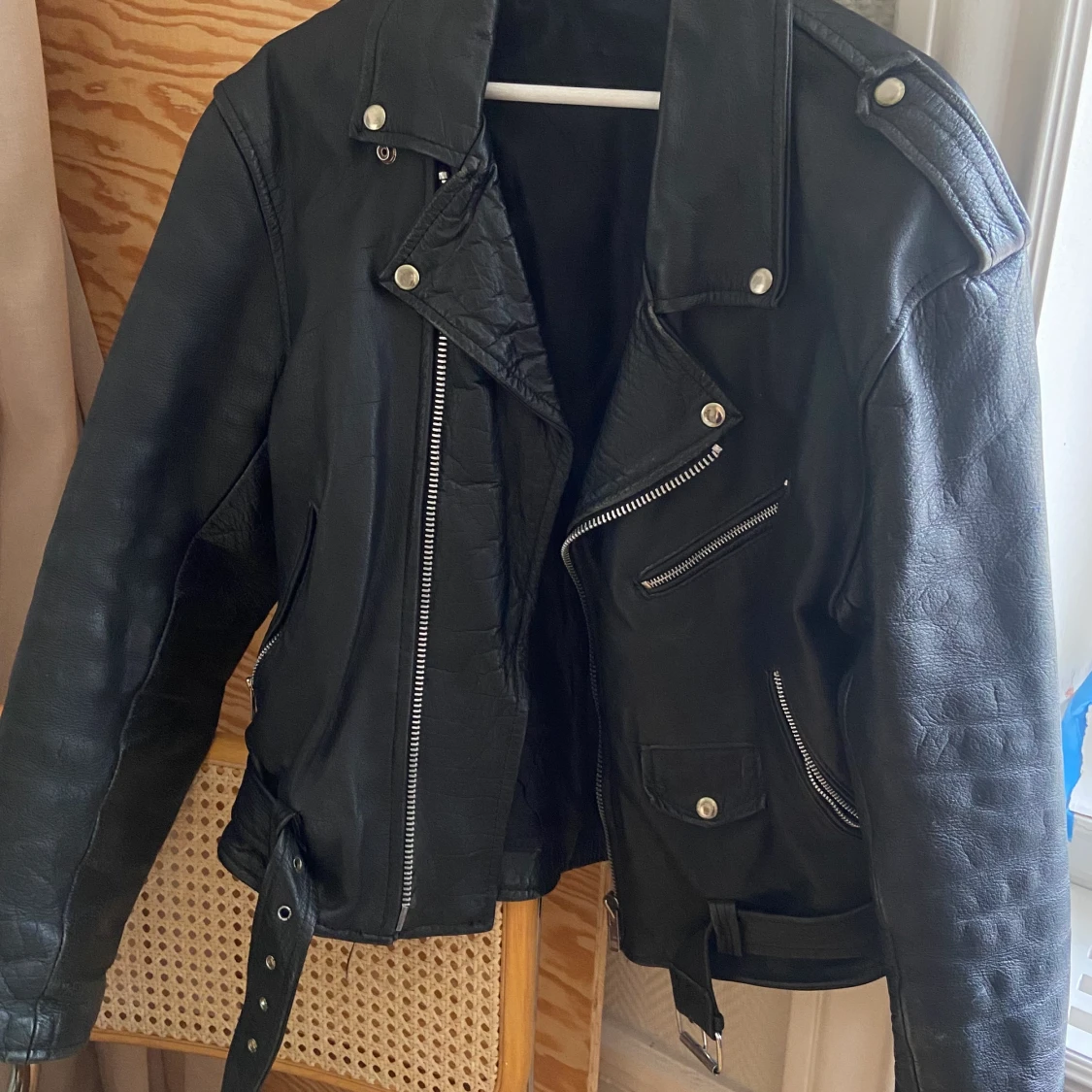 Skinnjacka biker vintage oversize  - 90