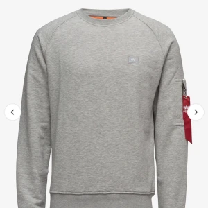 Alpha industries sweatshirt  - Grå alpha industries sweatshirt, i fint skick. Skickat bilder på tröjan jag säljer vid intresse. 