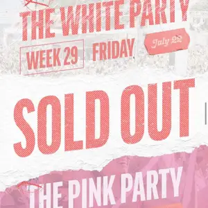 Säljer fyra pinkparty biljetter och en whiteparty biljett!  Högst bud gäller