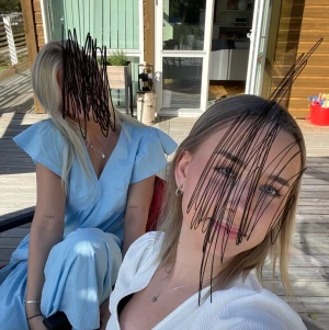 Klänning  - Blå drömmig klänning från vera Moda, använd 1 gång på midsommarafton. Så fin verkligen 