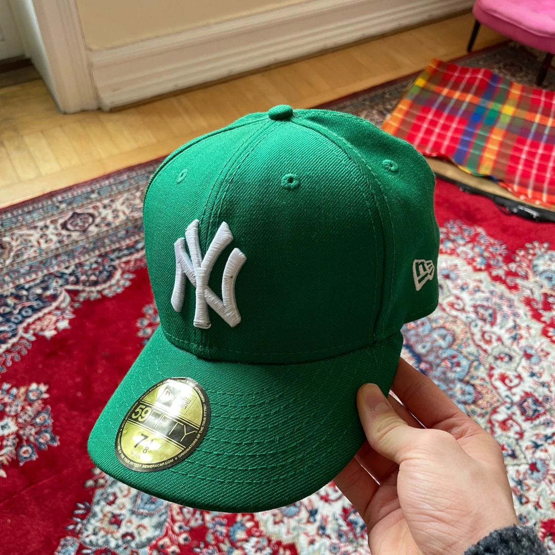 Grön keps från New Era storlek 56,8cm (7 1/8) - 1