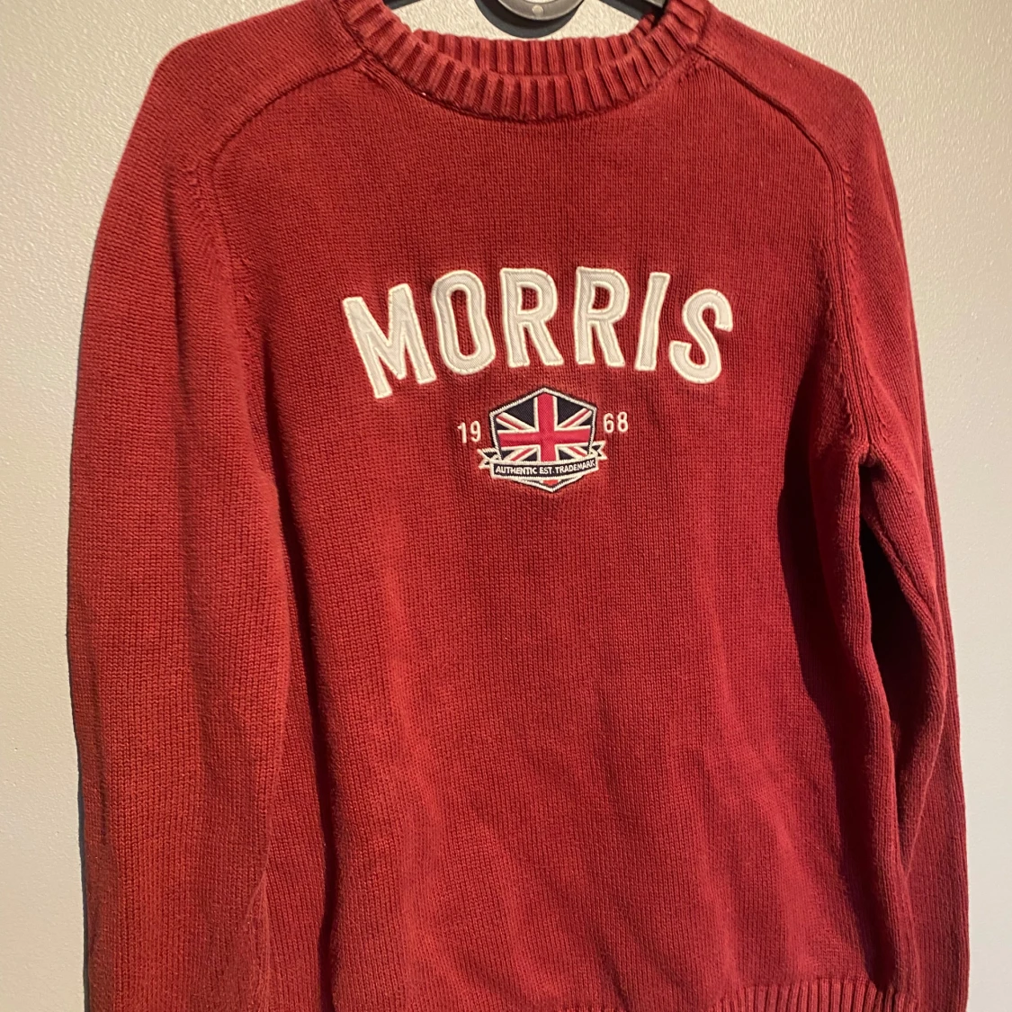 Röd stickad tröja från Morris - 1