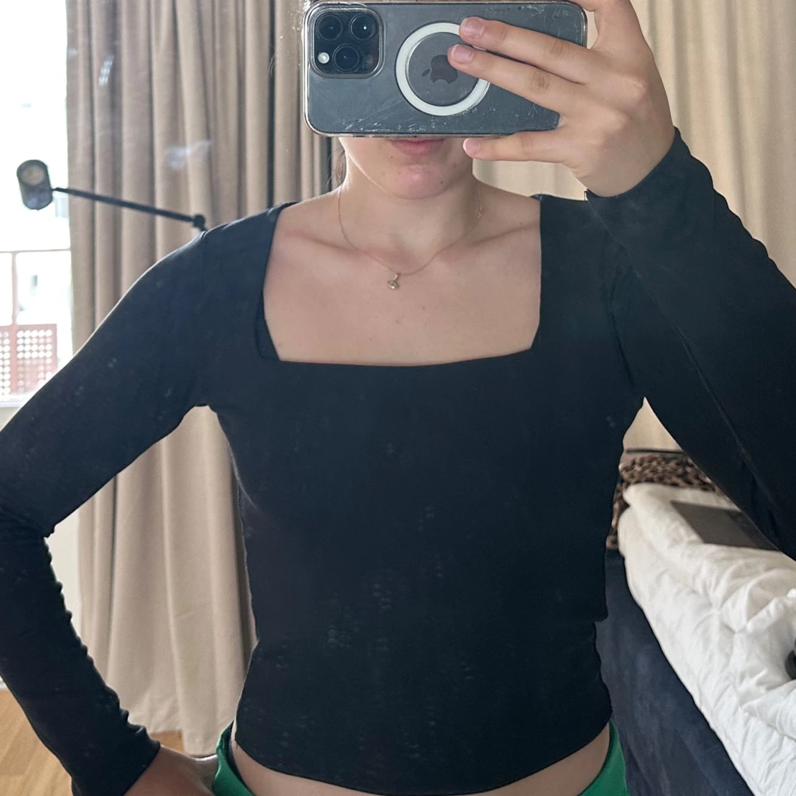 Svart långärmad topp från Amisu - 2