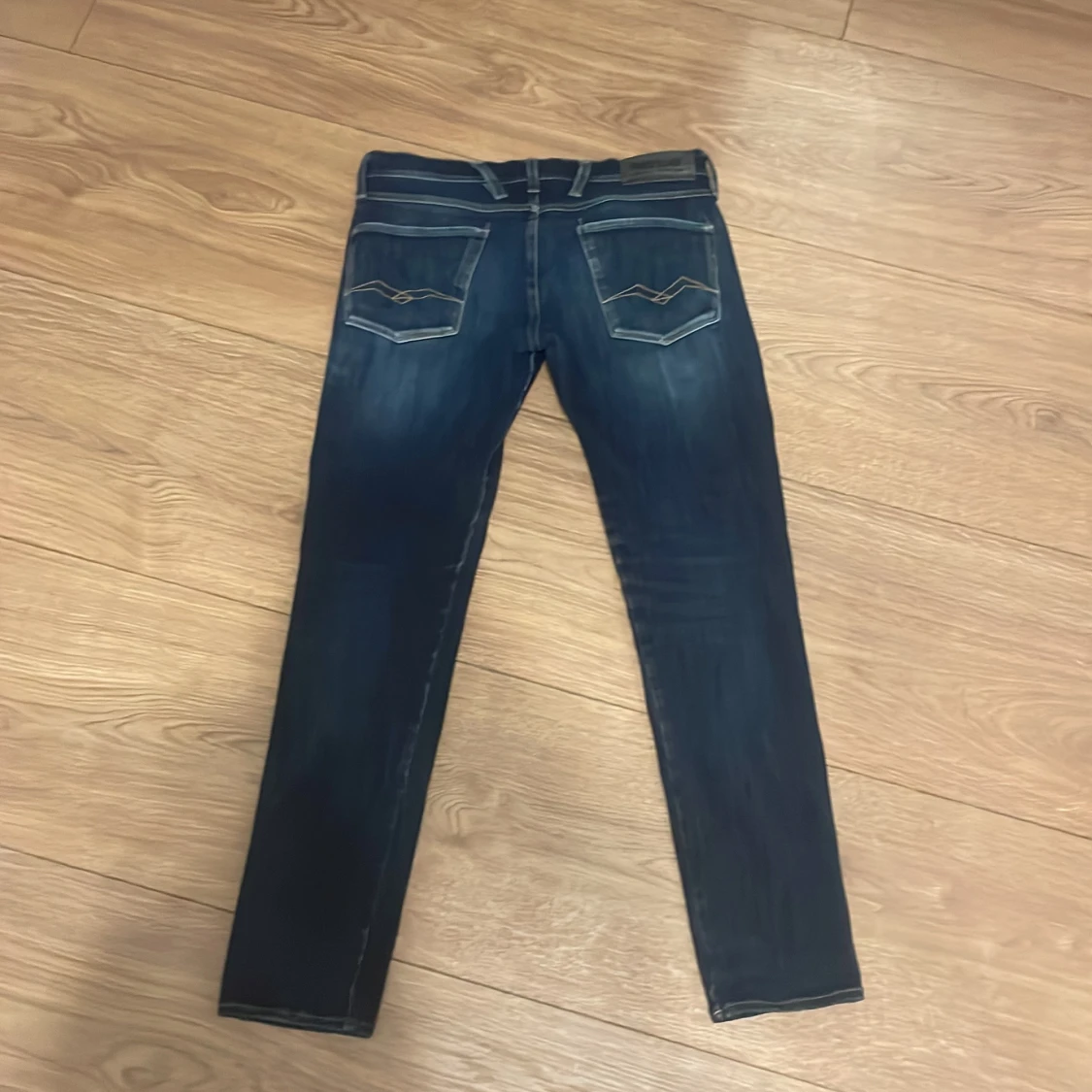 Replay jeans blå slitna slim 28/30 - 1