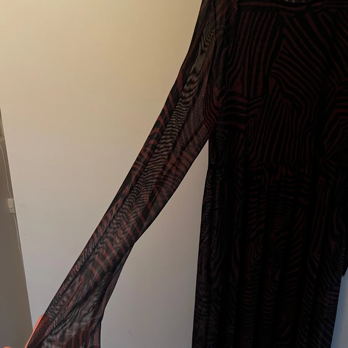 Svart och brun zebramönstrad klänning Lindex - 1