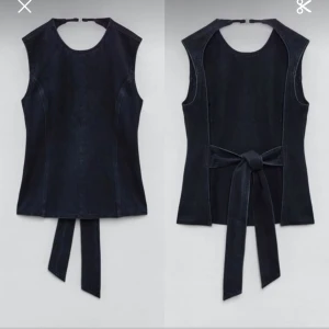 Jeans topp - Jätte najs jeans topp med knyt i ryggen ifrån zara