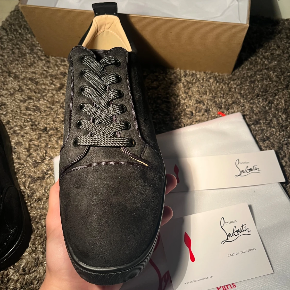 Christian Louboutin svarta mockasneakers - 4