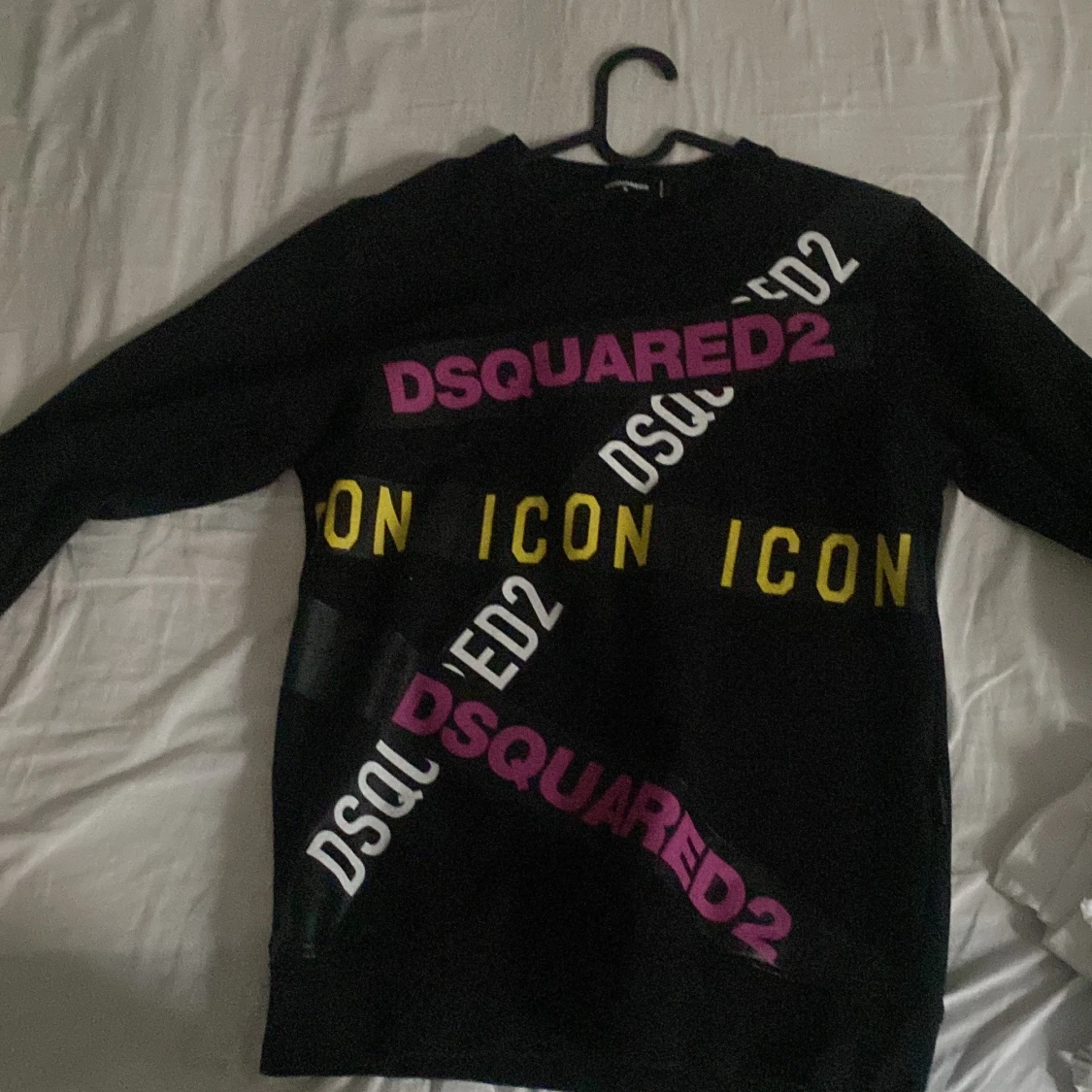 Svart Dsquared2 sweatshirt med tryck