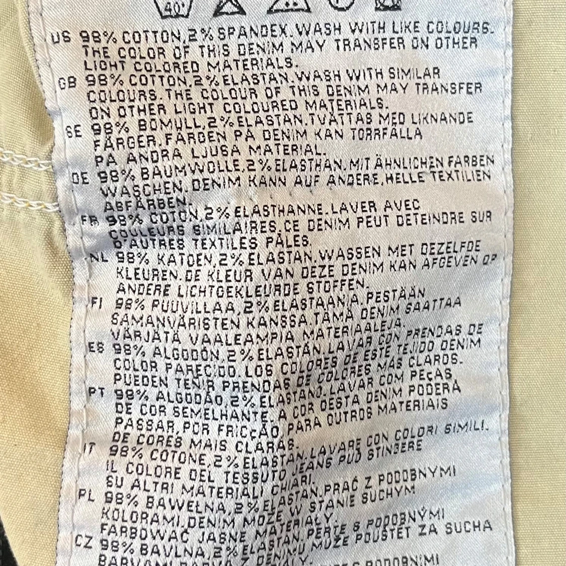 Jättesnygga blåa low waist bootcut jeans🌸 - 2