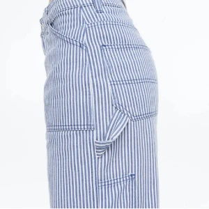 Blåvit randiga cargopants  - Randiga cargopants från HM i storlek 42 