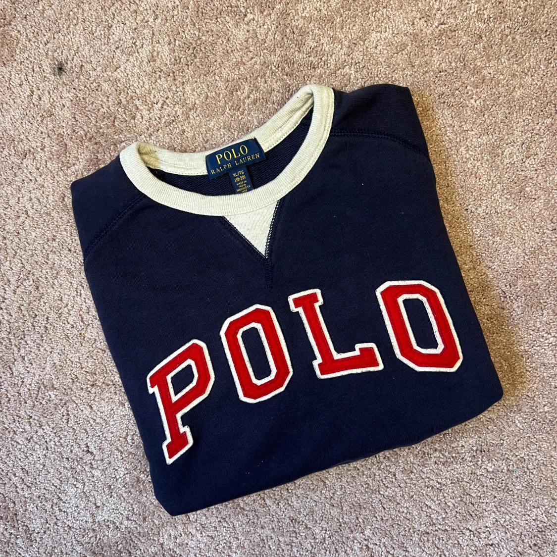 Marinblå sweatshirt från Polo Ralph Lauren