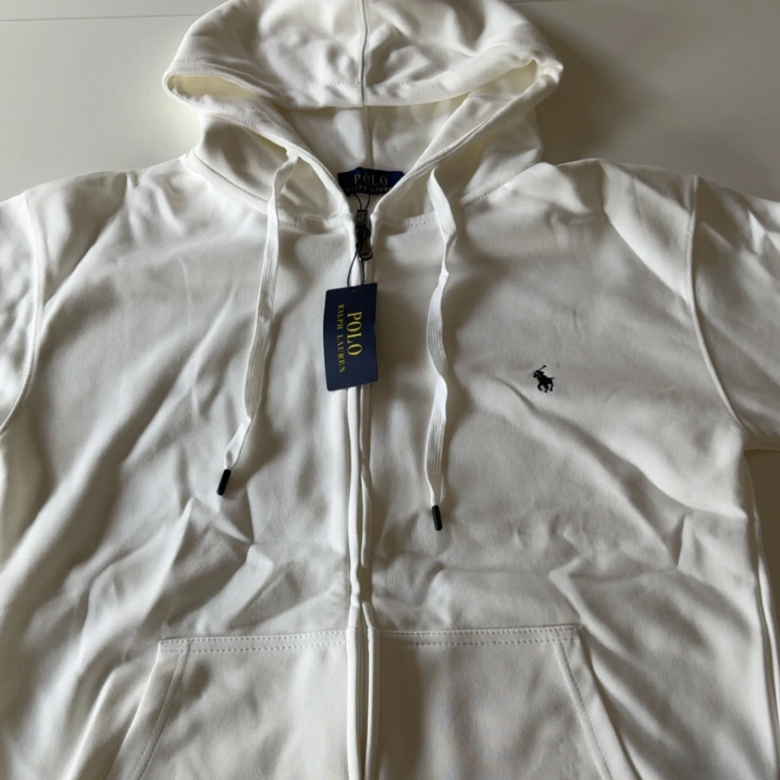 Vit zip hoodie från Polo Ralph Lauren
