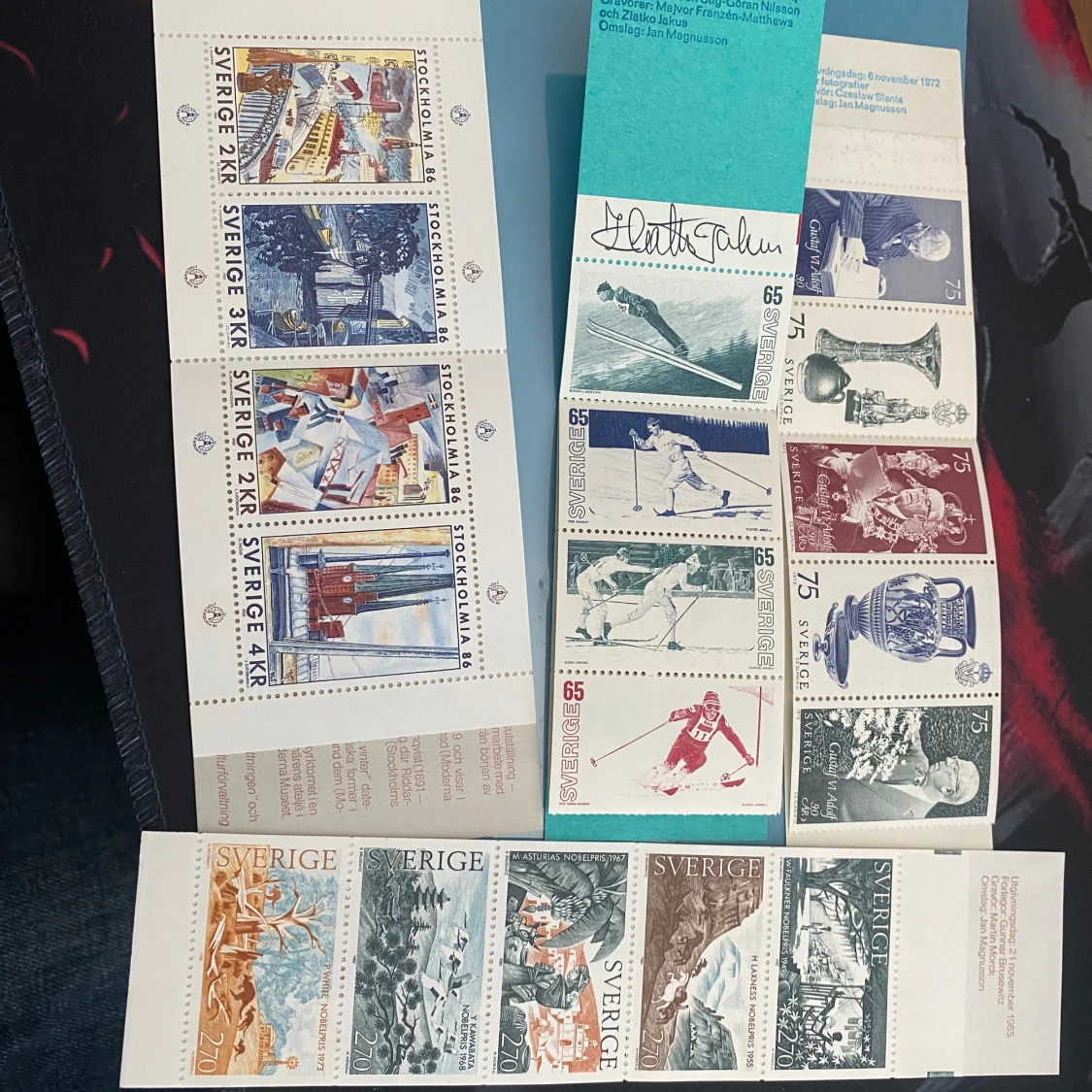 Samling av svenska frimärken - 1