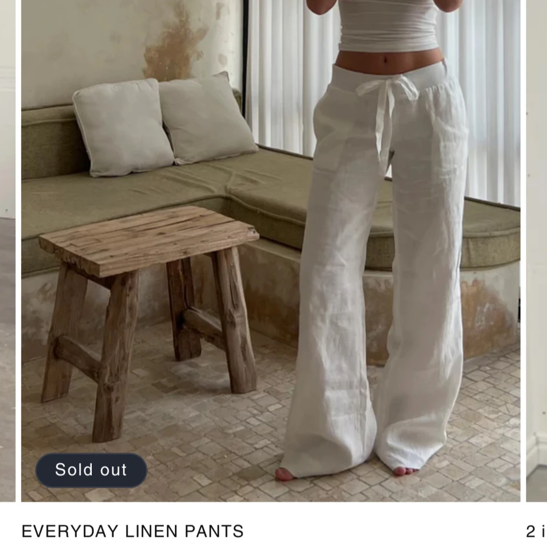 Linnebyxor från Alobha, S