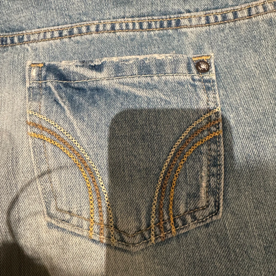 Blå jeansshorts från Hollister - 2